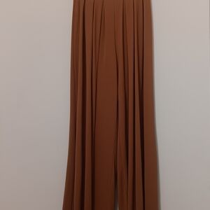 Privy Wide Leg Pants Set in Tan Color